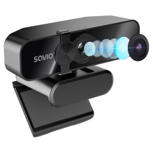 Kameros - Savio CAK-06 3840x2160 30fps USB Juoda Kameros - Savio CAK-06 3840x2160 30fps USB Juoda