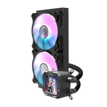 Cooling system - darkFlash DV240S 240mm ARGB PWM fans copper water block black Cooling system - darkFlash DV240S 240mm ARGB PWM fans copper water block black