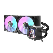 Cooling system - darkFlash DV240S 240mm ARGB PWM fans copper water block black Cooling system - darkFlash DV240S 240mm ARGB PWM fans copper water block black