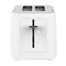 Toaster - ELLE White Toaster (touch control, 6 browning levels, 2 slices)