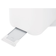 Toaster - ELLE White Toaster (touch control, 6 browning levels, 2 slices)