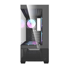 Computer Case - darkFlash DS900 AIR Midi Tower ATX / ITX, 6 ARGB Fans, Black Computer Case - darkFlash DS900 AIR Midi Tower ATX / ITX, 6 ARGB Fans, Black