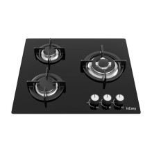 Namų ir virtuvės prietaisas - IsEasy MGBG-603 dujinė viryklė 3 zonos 3.3kW juoda Namų ir virtuvės prietaisas - IsEasy MGBG-603 dujinė viryklė 3 zonos 3.3kW juoda
