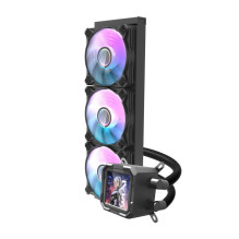 Aušinimo sistema - darkFlash DV360S 360mm AIO vandens aušintuvas su ARGB, LCD juodas Aušinimo sistema - darkFlash DV360S 360mm AIO vandens aušintuvas su ARGB, LCD juodas