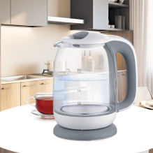 Electric Kettle - Maestro MR-056 1.7L 2200W Glass Grey Electric Kettle - Maestro MR-056 1.7L 2200W Glass Grey