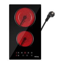 Namų ir virtuvės prietaisas - IsEasy LT2V-15 keraminis elektrinis viryklė 2 zonos 1200W / 2000W