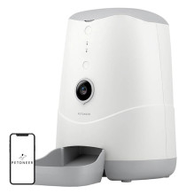 Pet Supplies - Petoneer PF007 Smart Food Dispenser with Camera 3.7L White
