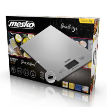 Maisto svarstyklės - Mesko MS 3145 Elektroninės virtuvinės svarstyklės 5kg Pilkos