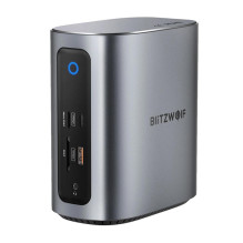 Dokavimo stotis - Blitzwolf BW-TH15 17-in-1 4K HDMI / DP USB-C RJ45 Pilka