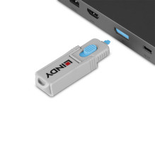 Kompiuterio priedas - Lindy DisplayPort prievado blokavimo raktų rinkinys 4 vnt. mėlynas