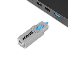 Accessory - Lindy HDMI Port Lock Key Set (4 pcs., ABS, Blue) Accessory - Lindy HDMI Port Lock Key Set (4 pcs., ABS, Blue)
