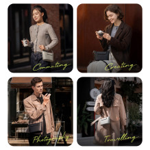 Bag - PGYTECH OneGo Classic Crossbody Mobile Bag (for smartphone, camera, accessories, elegant black)