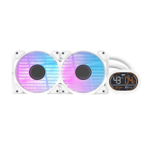 Cooling system - darkFlash DH240D 240mm, 2x120mm PWM fans, ARGB white