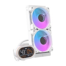 Cooling system - darkFlash DH240D 240mm, 2x120mm PWM fans, ARGB white