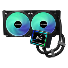 CPU cooler - ASRock Challenger 240 Digital Cooling (copper block, aluminum radiator, 2 fans)