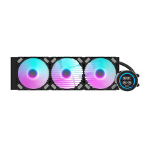 CPU cooler - darkFlash DN-D360 360mm water cooler, copper block, ARGB, black