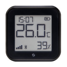 Smart Home Sensor - Shelly HT Gen3 Temperature and Humidity Sensor 0-40°C, 30-70% Black