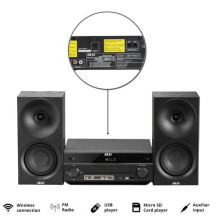 Sound system - AKAI AM-301B compact stereo system 40W Bluetooth CD MP3 FM black Sound system - AKAI AM-301B compact stereo system 40W Bluetooth CD MP3 FM black