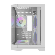 Computer case - darkFlash Darflash FT418 Mini Tower, M-ATX / ITX, 6 ARGB fans, white