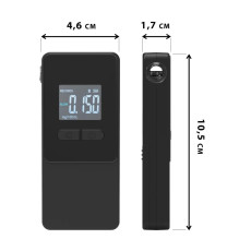 Alcohol meter - ALCOALERT AlcoAlert Smart Electrochemical 0.00-4.00‰ Black