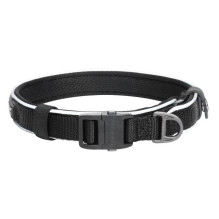 Pet Supplies - Dogness Reflective Collar - L Nylon Nappa Leather Black