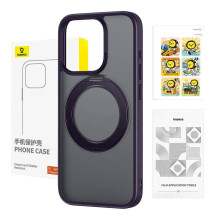 Telefono dėklas - Baseus SkyRing Magnetic Case for iPhone 14 Pro Max, Stand, Purple