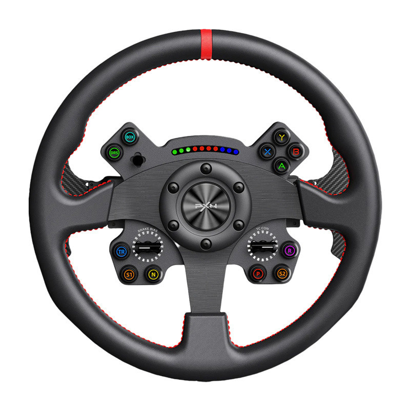 Gaming steering wheel - PXN WCS R2 wired racing wheel, 330mm, RGB lighting