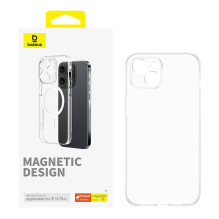 Phone Case - Baseus OS-Lucent Series Magnetic Case for iPhone 15 Plus Clear