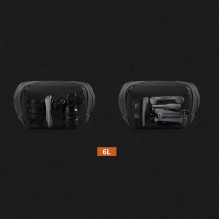 Camera bag - PGYTECH OneGo Solo V2 6L, customizable compartments, waterproof, Obsidian