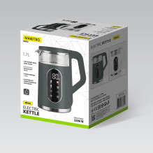 Electric kettle - Maestro MR-023 1.7L, 4 temperature settings, glass / stainless steel green