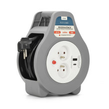 Power Extension Cord - Montis MT188 10m 2 AC Outlets USB Black Power Extension Cord - Montis MT188 10m 2 AC Outlets USB Black