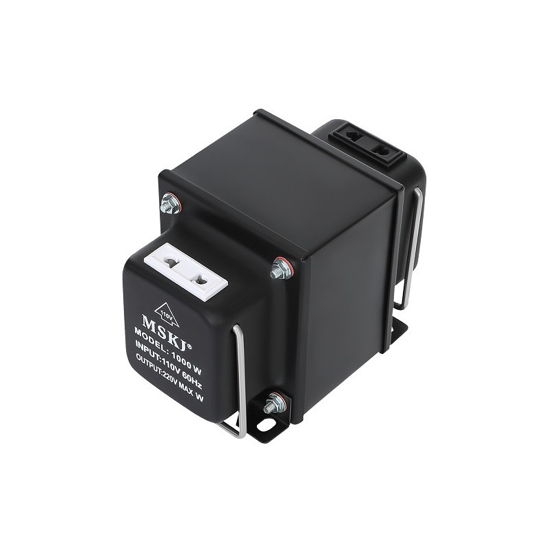 Įtampos transformatorius - papildomas skaitmeninis 110 / 220V 1000VA perkrovos apsauga