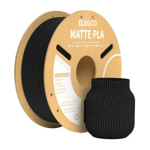 3D Printer Filament - ELEGOO PLA Matte 1.75mm 190-230°C Black