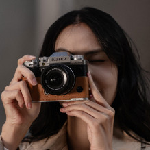 Kameros dėklas - PGYTECH odinis dėklas (FUJIFILM X T5, itališka oda, ruda)