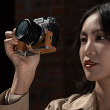 Camera case - PGYTECH leather case (FUJIFILM X T5, Italian leather, brown)