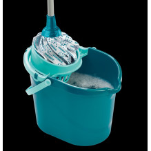 Mop and bucket set - Leifheit 56792 Mop Plastic, Viscose, Metal 12L Turquoise, White