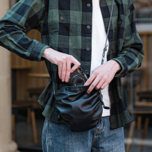 Fotoaparato krepšys - PGYTECH OneGo Cloud Bag M Ekologiška oda, universalus dizainas Vidurnaktis