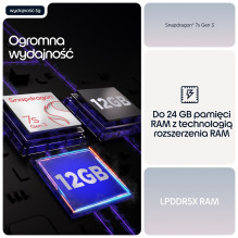 Mobile phone - Motorola edge 70 fusion, Snapdragon 7s Gen 3, 12GB RAM, 256GB, light blue