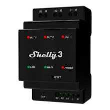 Home Automation Device - Shelly Pro 3 DIN Rail 3-Channel Relay WiFi / LAN