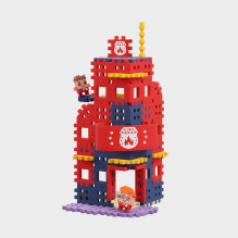 Constructor - Marioinex Mini Waffle Building Blocks Fire Truck 280 pcs. Multicolor Constructor - Marioinex Mini Waffle Building Blocks Fire Truck 280 pcs. Multicolor