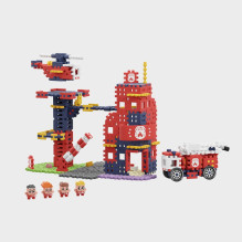 Konstruktorius - Marioinex Mini Waffle Statybiniai Blokai Gaisrinė 280 vnt. Daugiaspalvis Konstruktorius - Marioinex Mini Waffle Statybiniai Blokai Gaisrinė 280 vnt. Daugiaspalvis