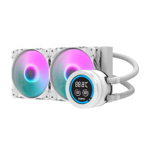 Processor cooler - darkFlash DN-D240 240mm water cooler, dual 120mm fans, ARGB, white Processor cooler - darkFlash DN-D240 240mm water cooler, dual 120mm fans, ARGB, white