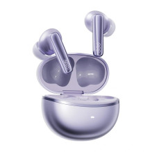 Belaidės ausinės - QCY N70 HT18 LITE Hi-Res Audio, 50h baterija, IPX5 violetinė