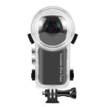 Kameros dėklas - Puluz vandeniui atspari korpusas Insta360 X3, 50m gylis, skaidrus Kameros dėklas - Puluz vandeniui atspari korpusas Insta360 X3, 50m gylis, skaidrus