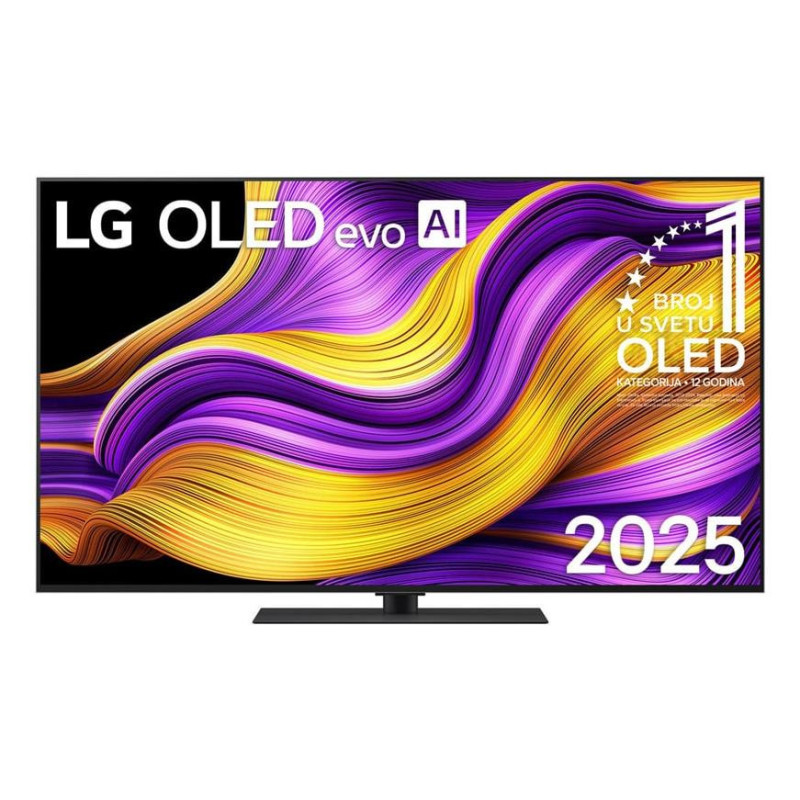 Televizorius, LG, 55", 4K Ultra HD, 3840 x 2160 pikselių, plokščias, 16:9, OLED evo, OLED55G53LS