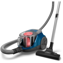 Dulkių siurblys, PHILIPS, be maišelio, 850 vatų, talpa 1,3 l, triukšmas 77 dB, tamsiai mėlynas, svoris 4,4 kg, XB2123 / 