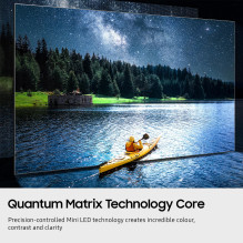 Televizorius, SAMSUNG, 55 colių, 4K Ultra HD, 3840 x 2160 pikselių, plokščias, Neo QLED, QE55QN80FAUXXH