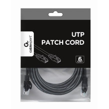 PATCH CABLE CAT6 UTP 5M / BLACK PP6U-5M / BK GEMBIRD PATCH CABLE CAT6 UTP 5M / BLACK PP6U-5M / BK GEMBIRD