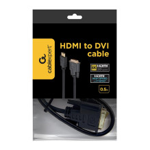 CABLE HDMI-DVI 0.5M / CC-HDMI-DVI-0.5M GEMBIRD CABLE HDMI-DVI 0.5M / CC-HDMI-DVI-0.5M GEMBIRD