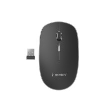 MOUSE USB OPTICAL WRL BLACK / SILENT MUSW-4BS-01 GEMBIRD